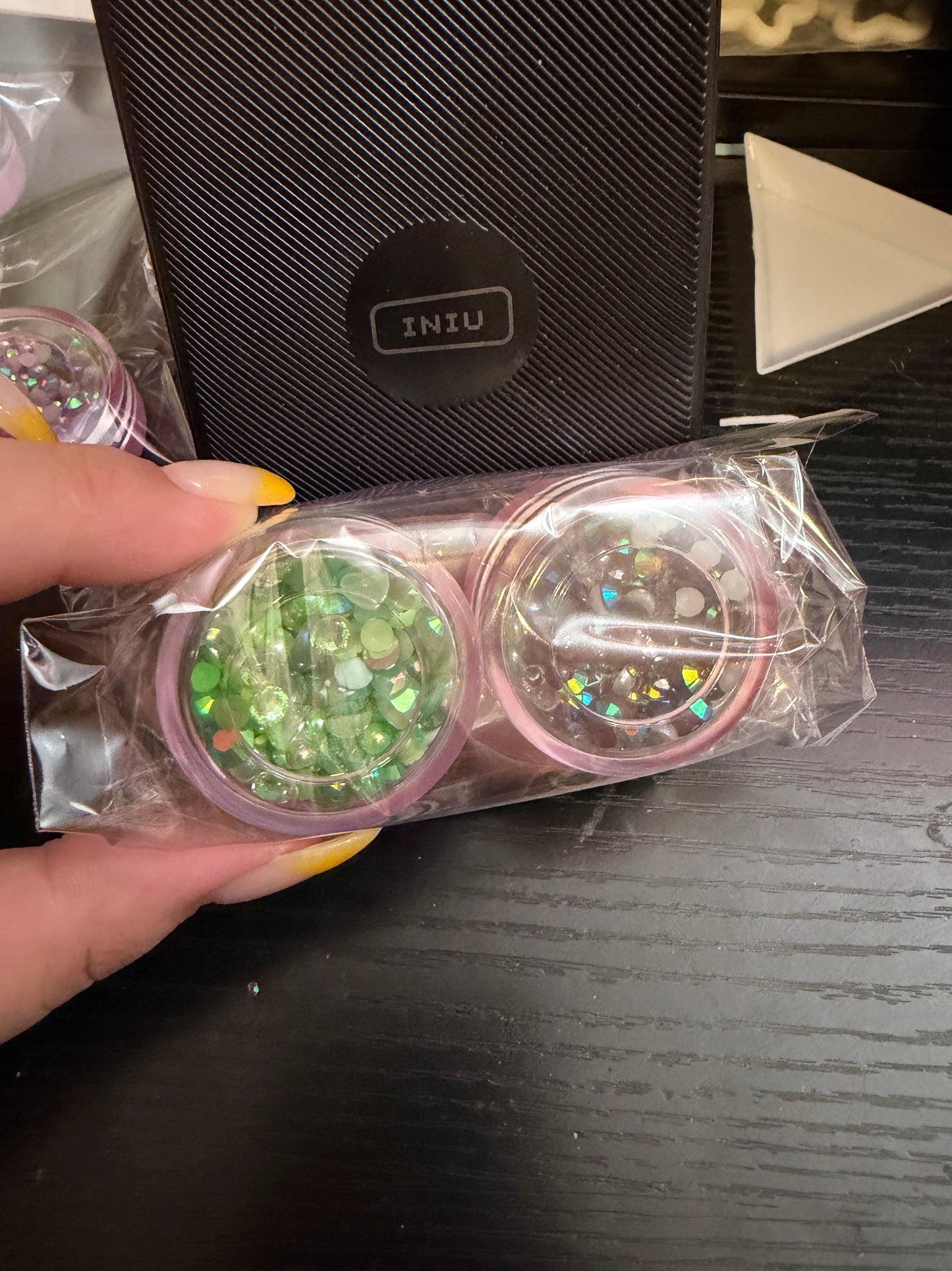 2 pc rhinestone mix bundle (random colors)