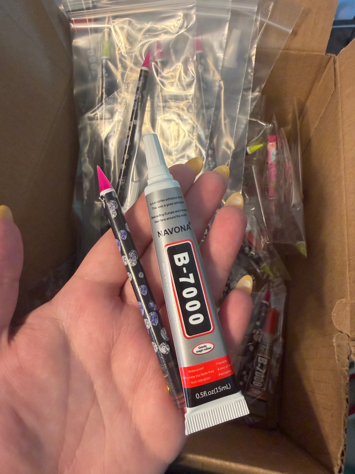 Glue and Rhinestone Picker Combo