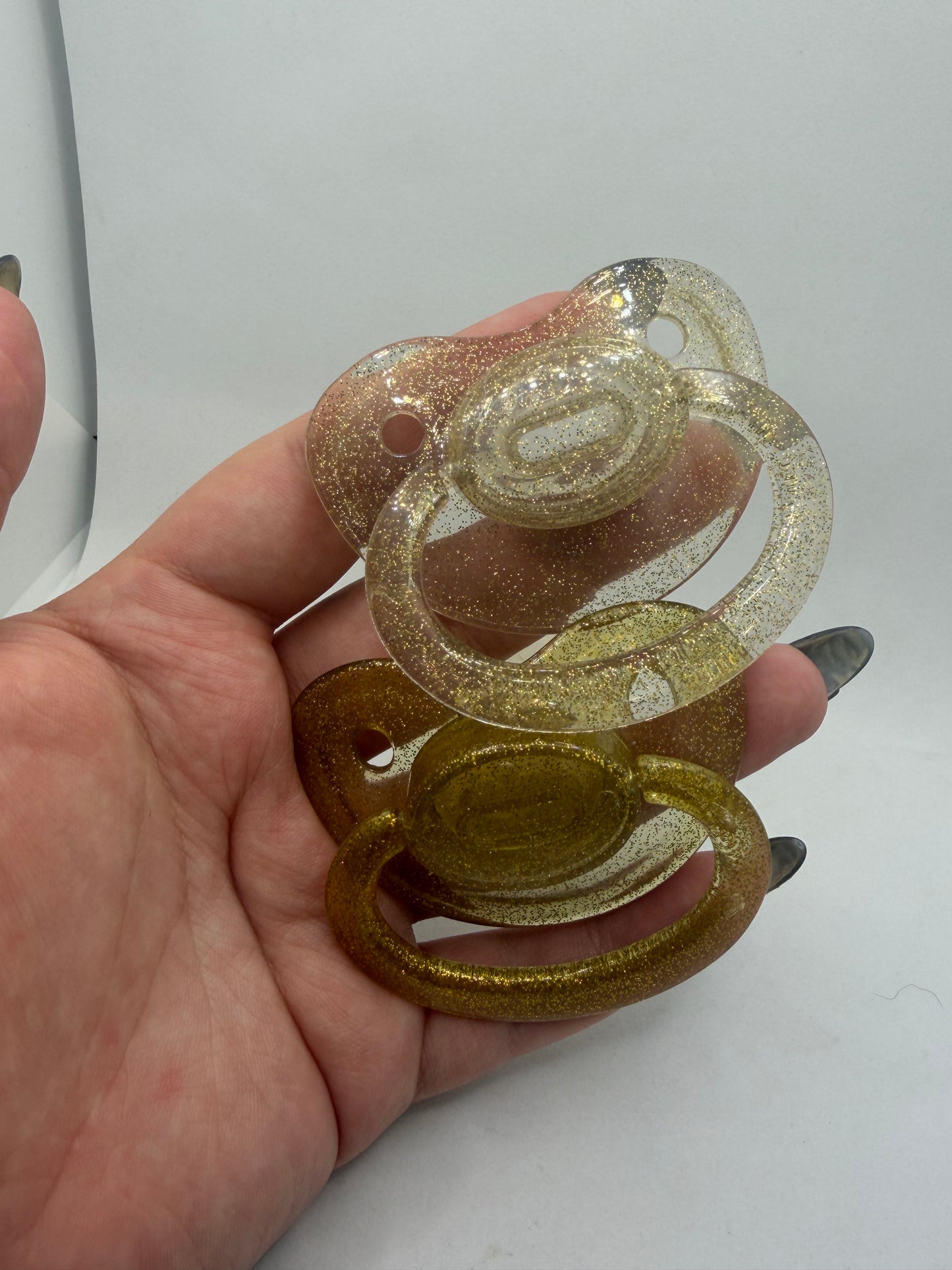 Dainty Gold Pacifiers