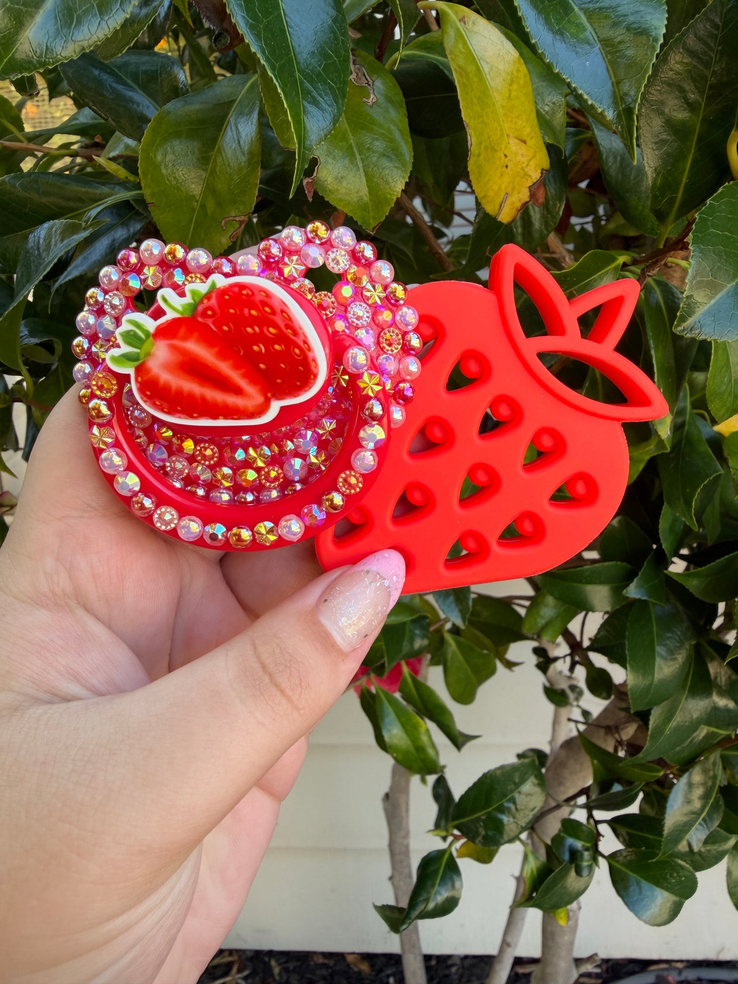 Strawberry Paci and Teether Set 🍓