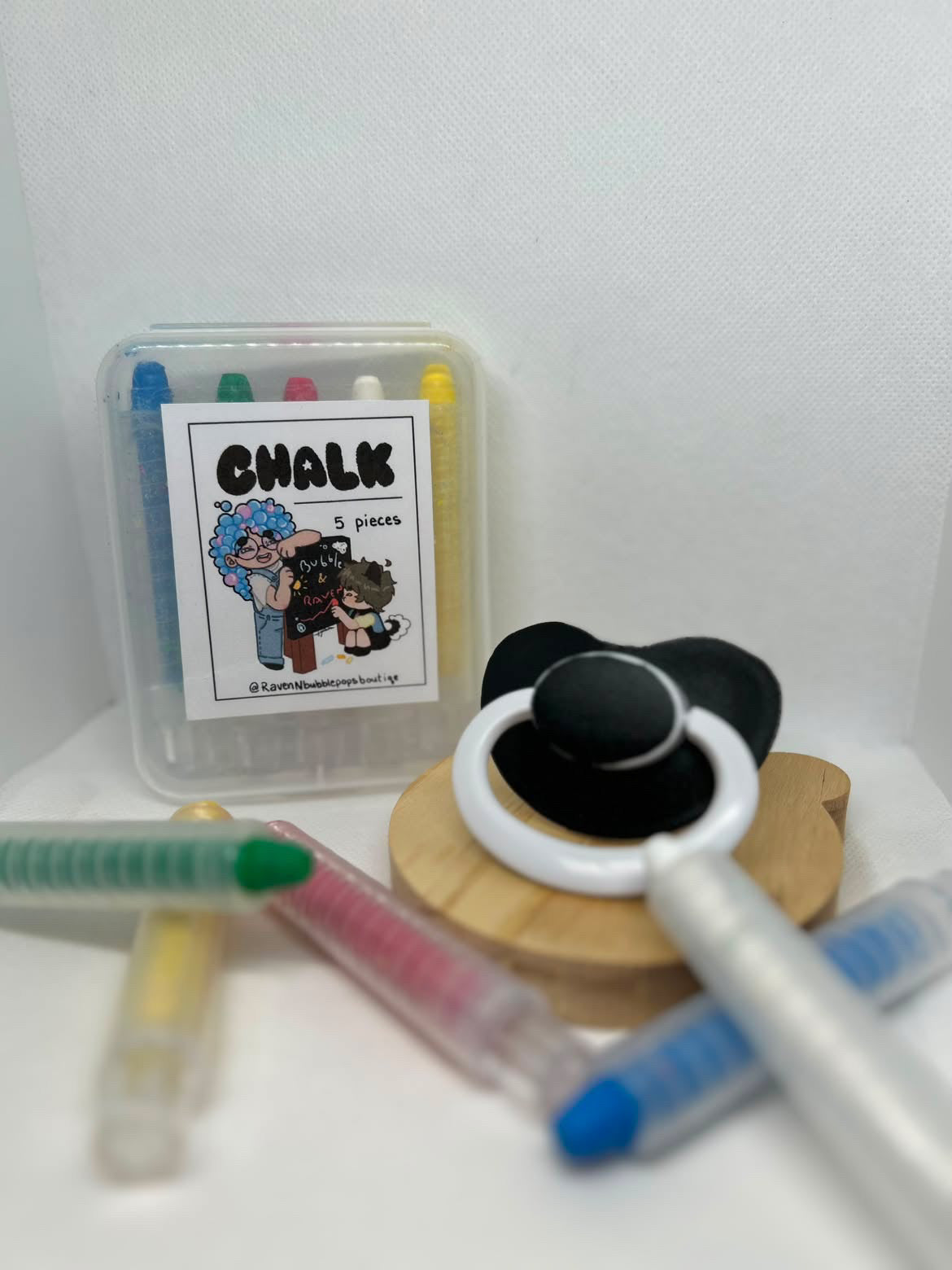 Chalkboard Pacis! (Comes with 5pc chalk pastels)