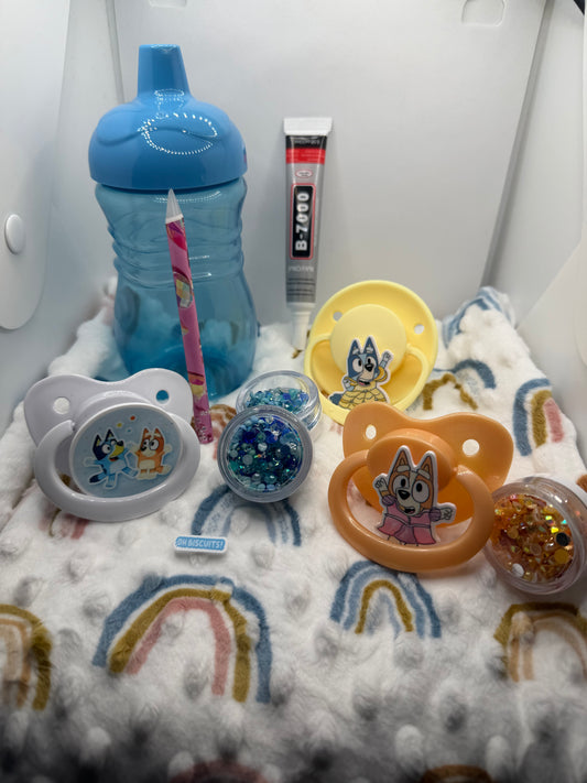 Bluey Paci + Sippy DIY Kit