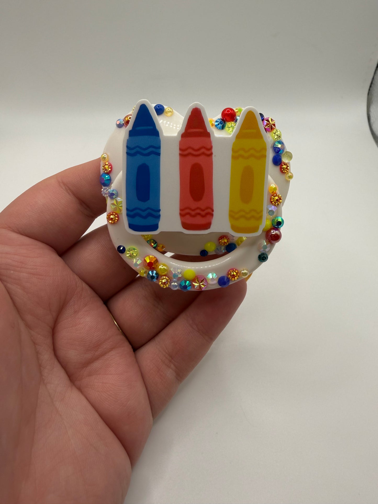 Primary Crayons Scatter Deco (Smile Pop Base)
