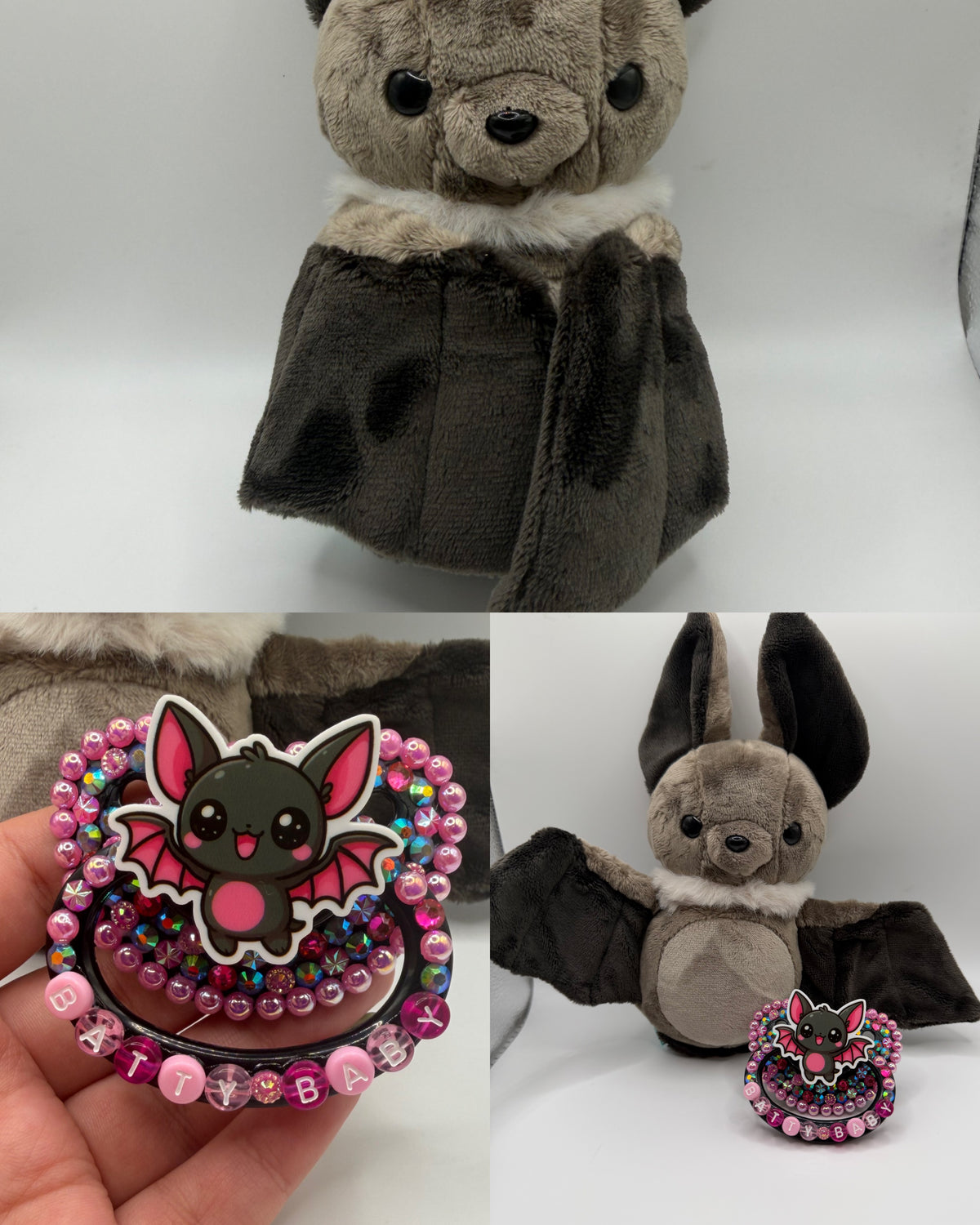 Batty Baby Stuffie + Paci  Set