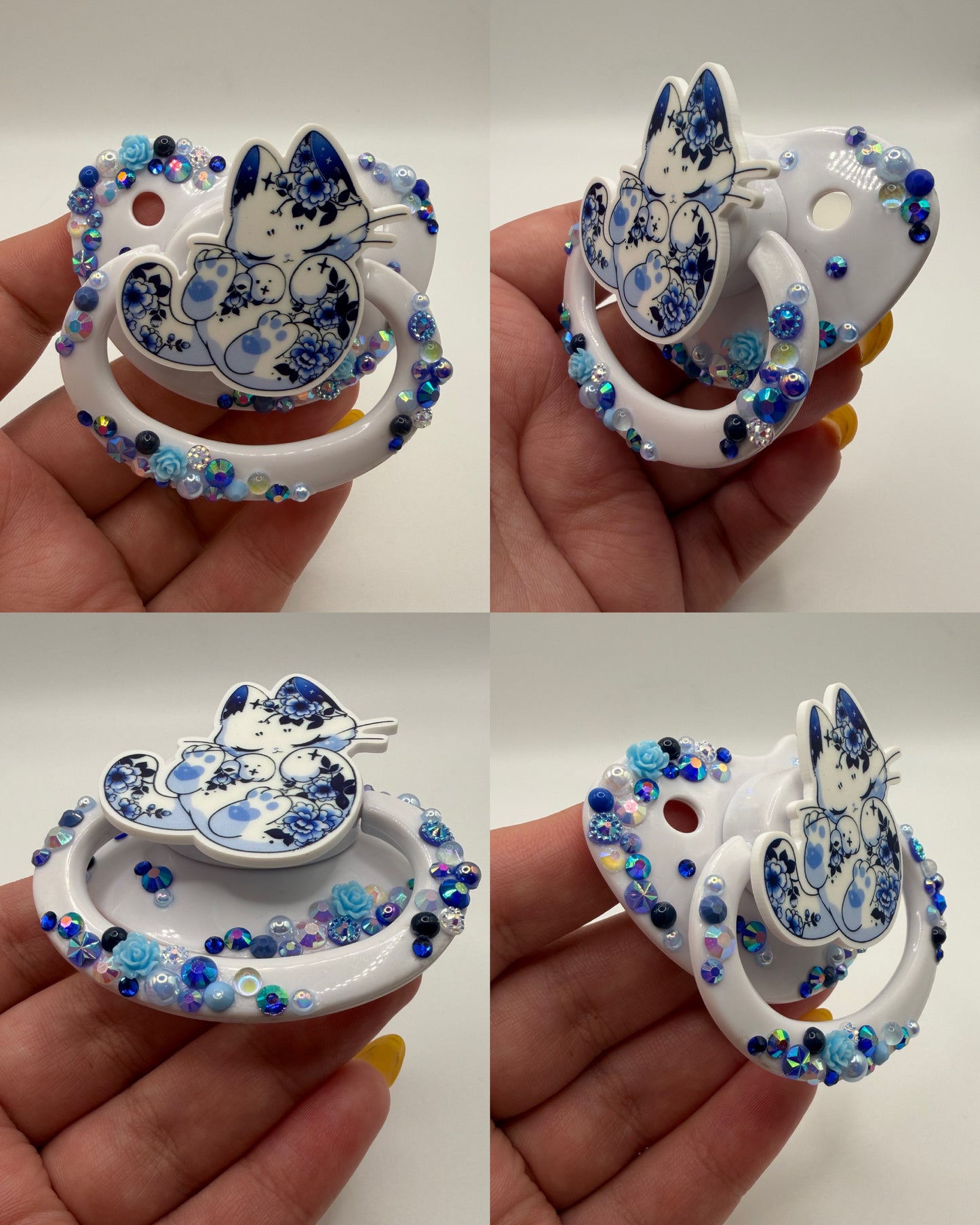 Sleepy Floral Kitty Scatter Deco (STOLEN ART PLS SEE CAPTION)