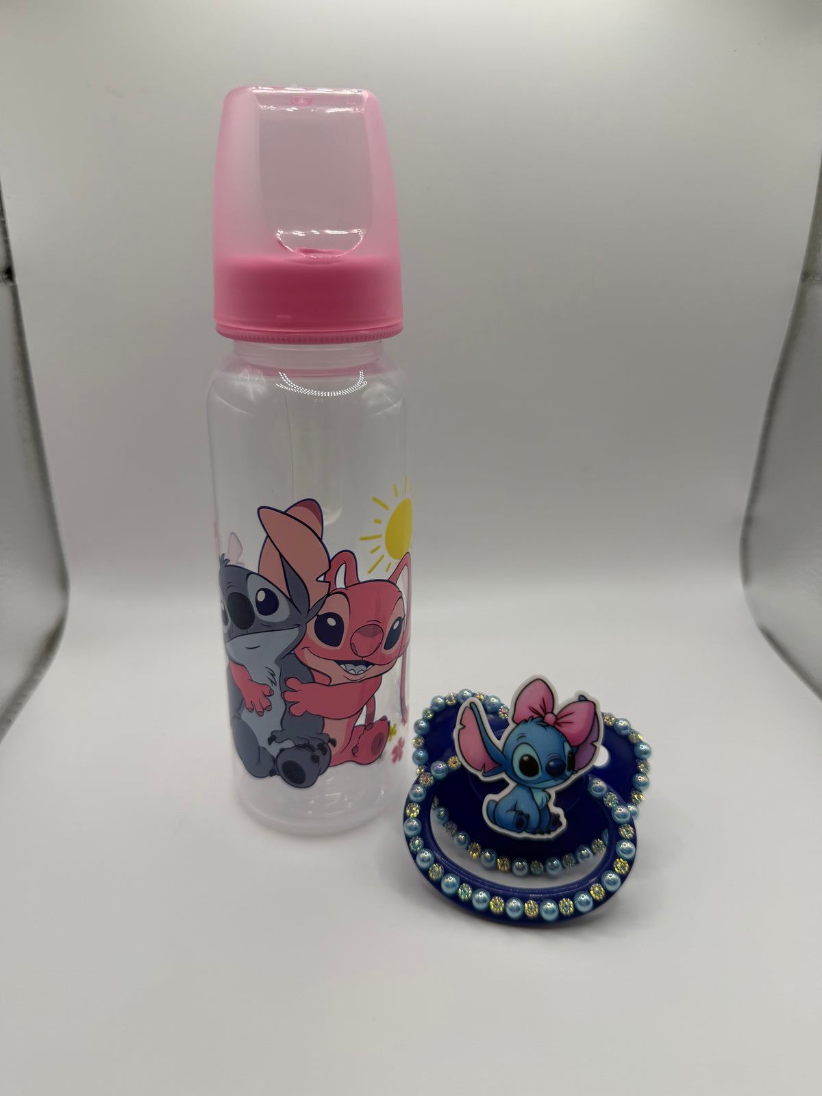 Stitch Bottle and Paci Set