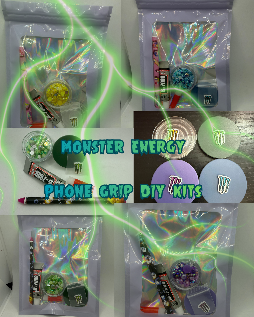 Monster Energy Phone Grip DIY Kits