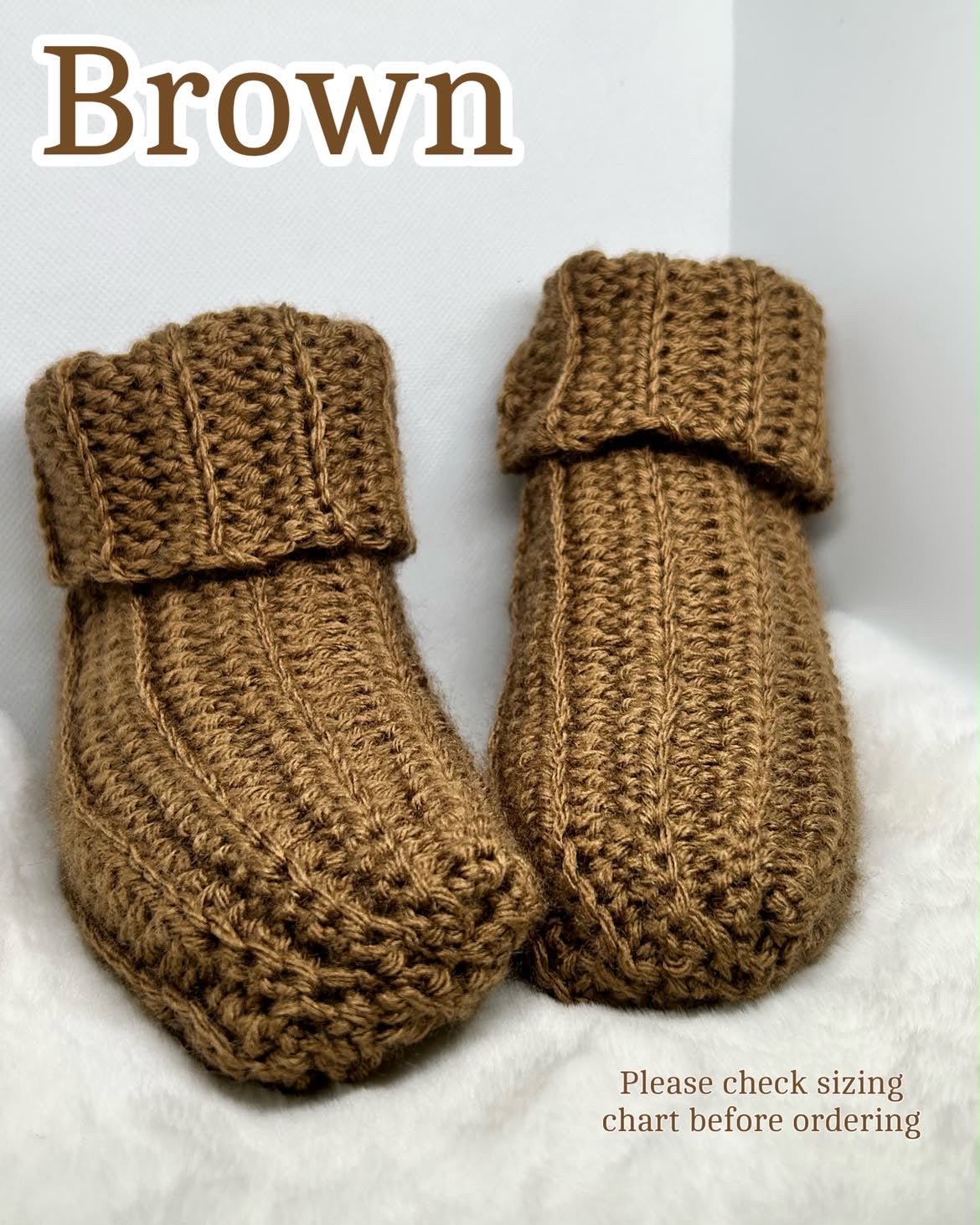 Adult Crochet Booties!