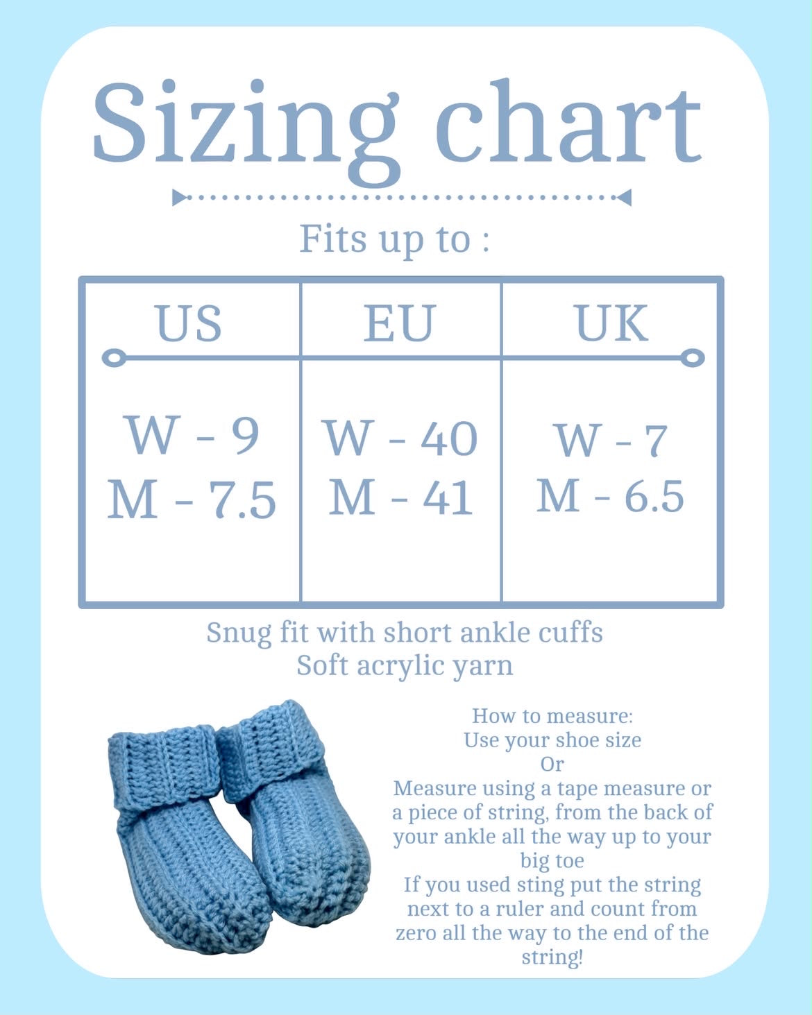 Adult Crochet Booties!