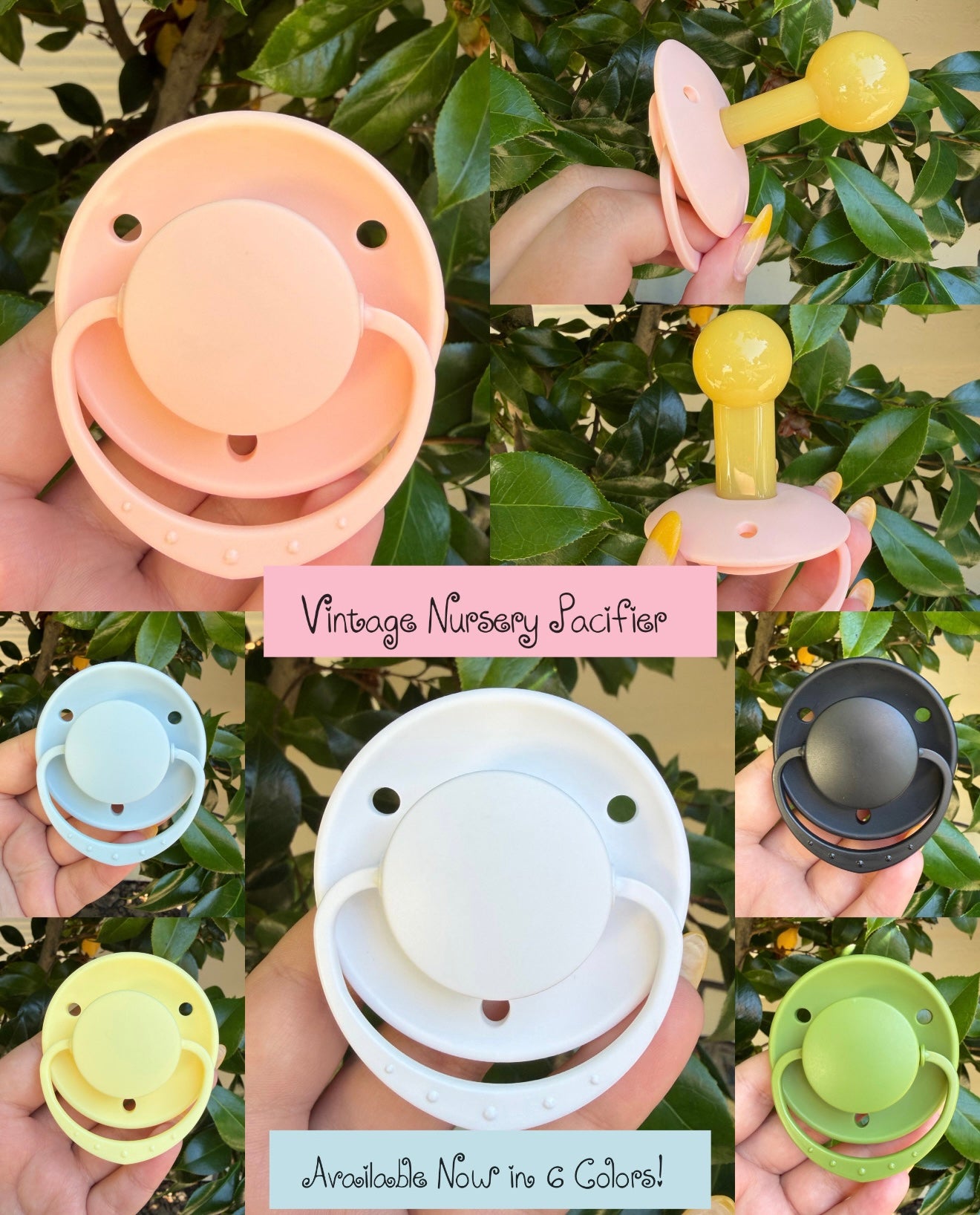Vintage Nursery Adult Sized Pacifier