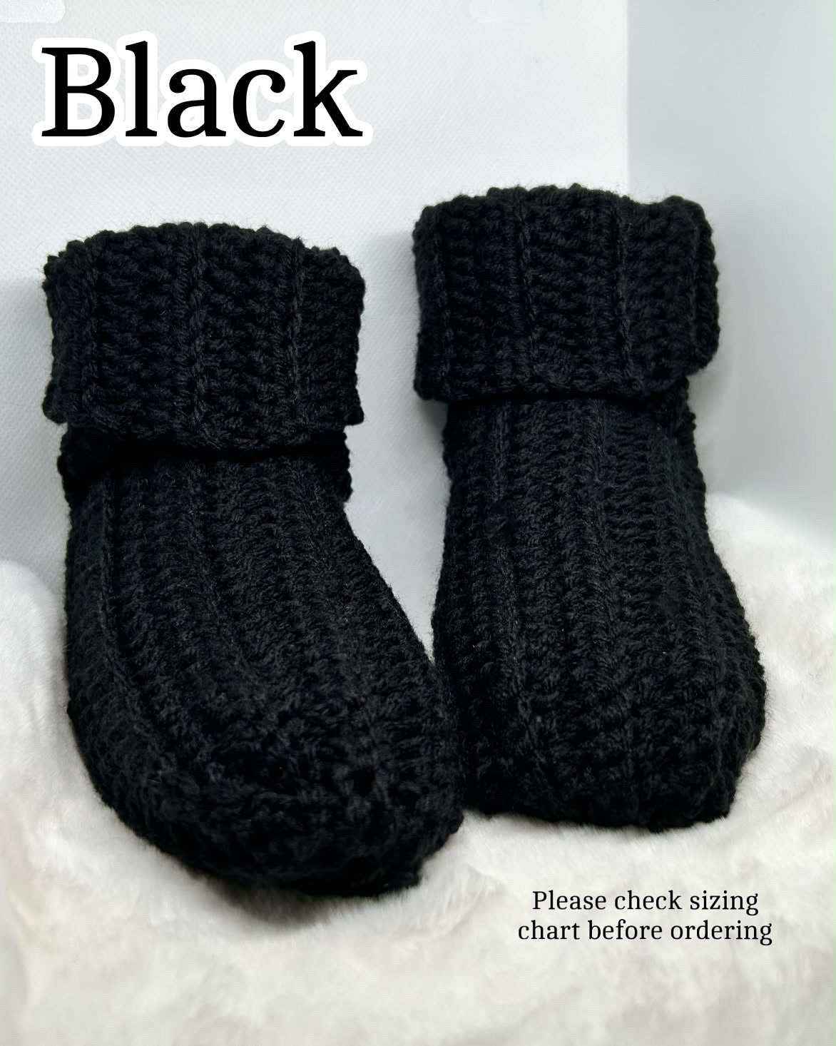 Adult Crochet Booties!