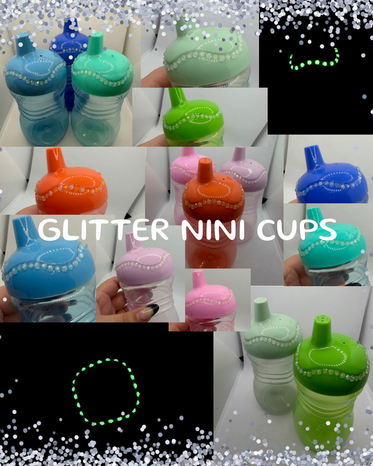 Glitter Nini Cups! (Glow in the dark Bedtime Cups with a sparkly twist ✨)