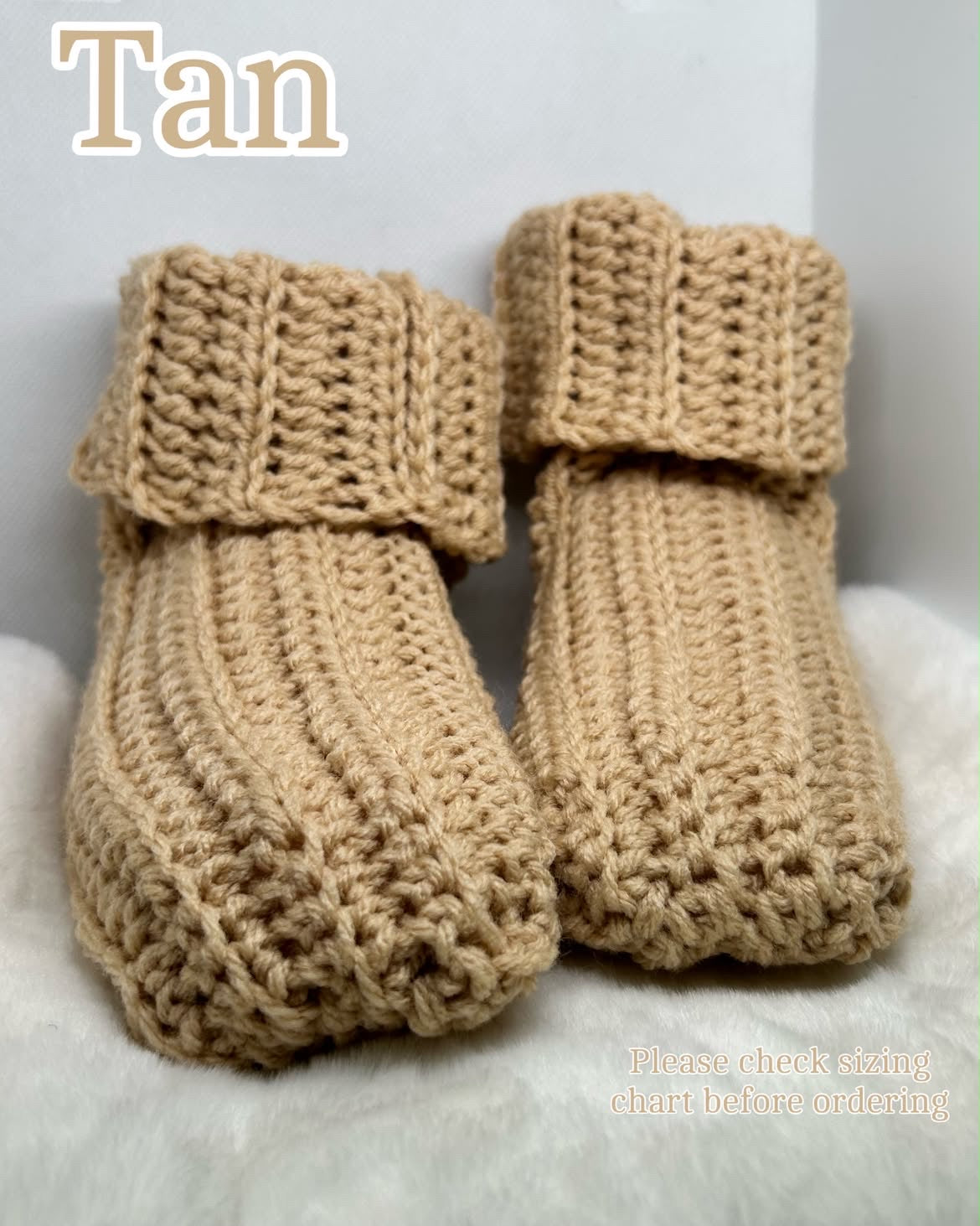 Adult Crochet Booties!