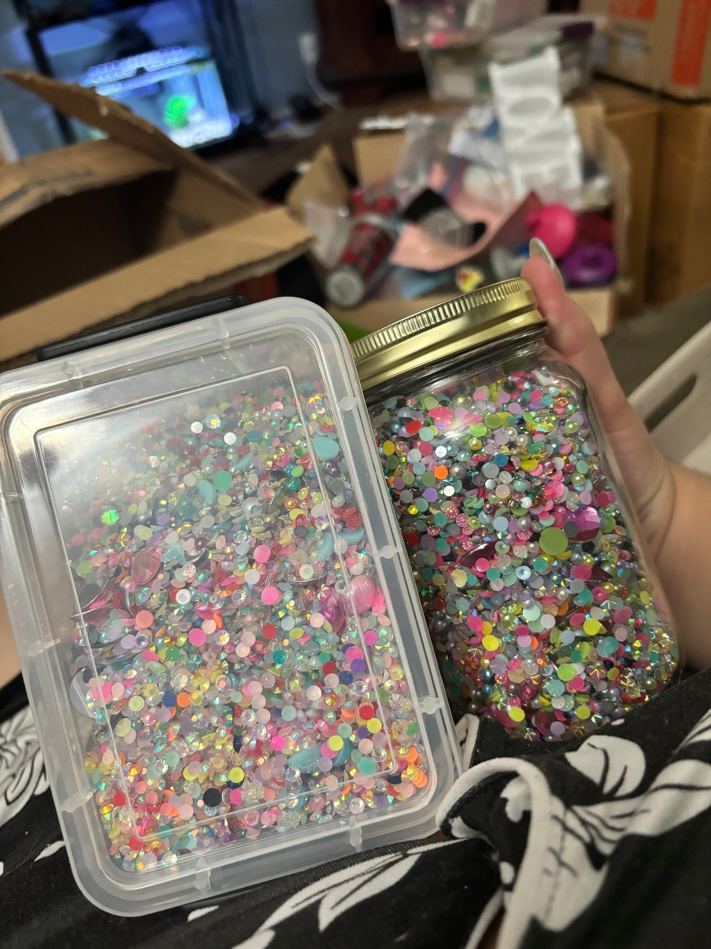 Oops Rhinestone Mix Gem Jars