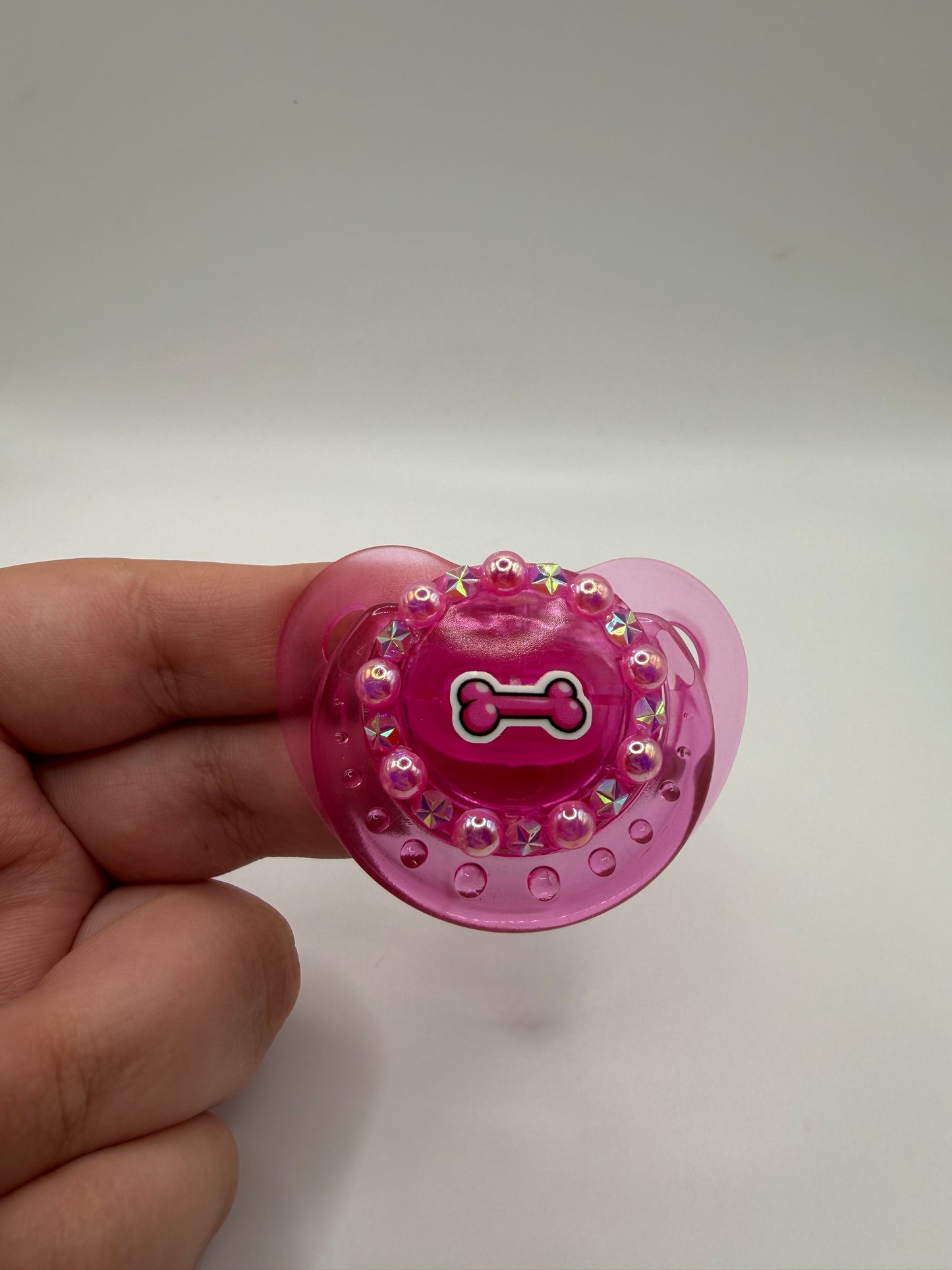 Pink Bone Small Shield