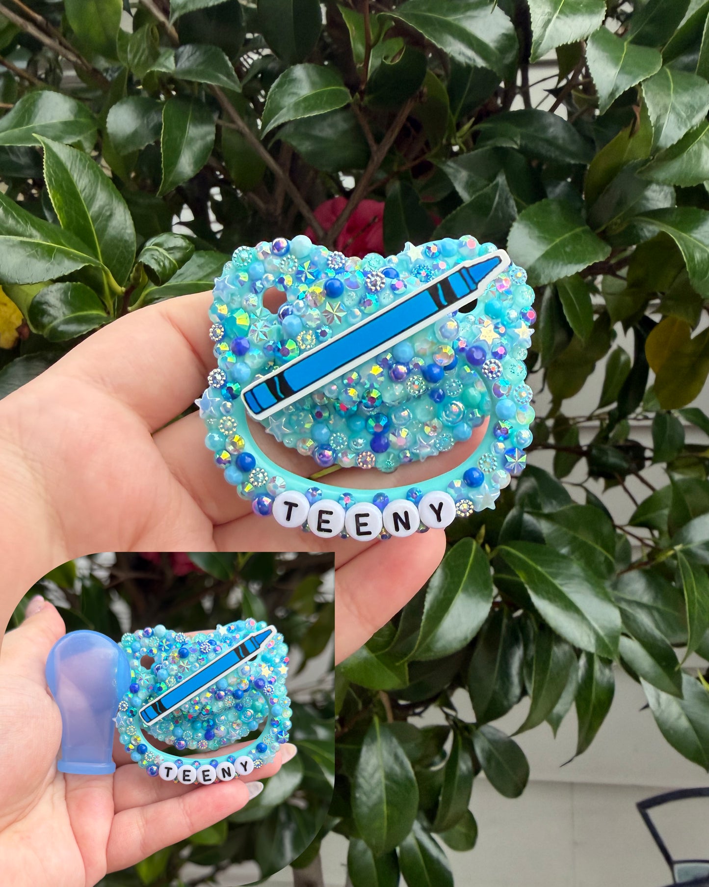 Blue “Teeny” Crayon Full Deco