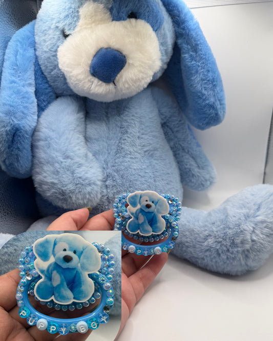 Puppy Boy Stuffie + Paci Set