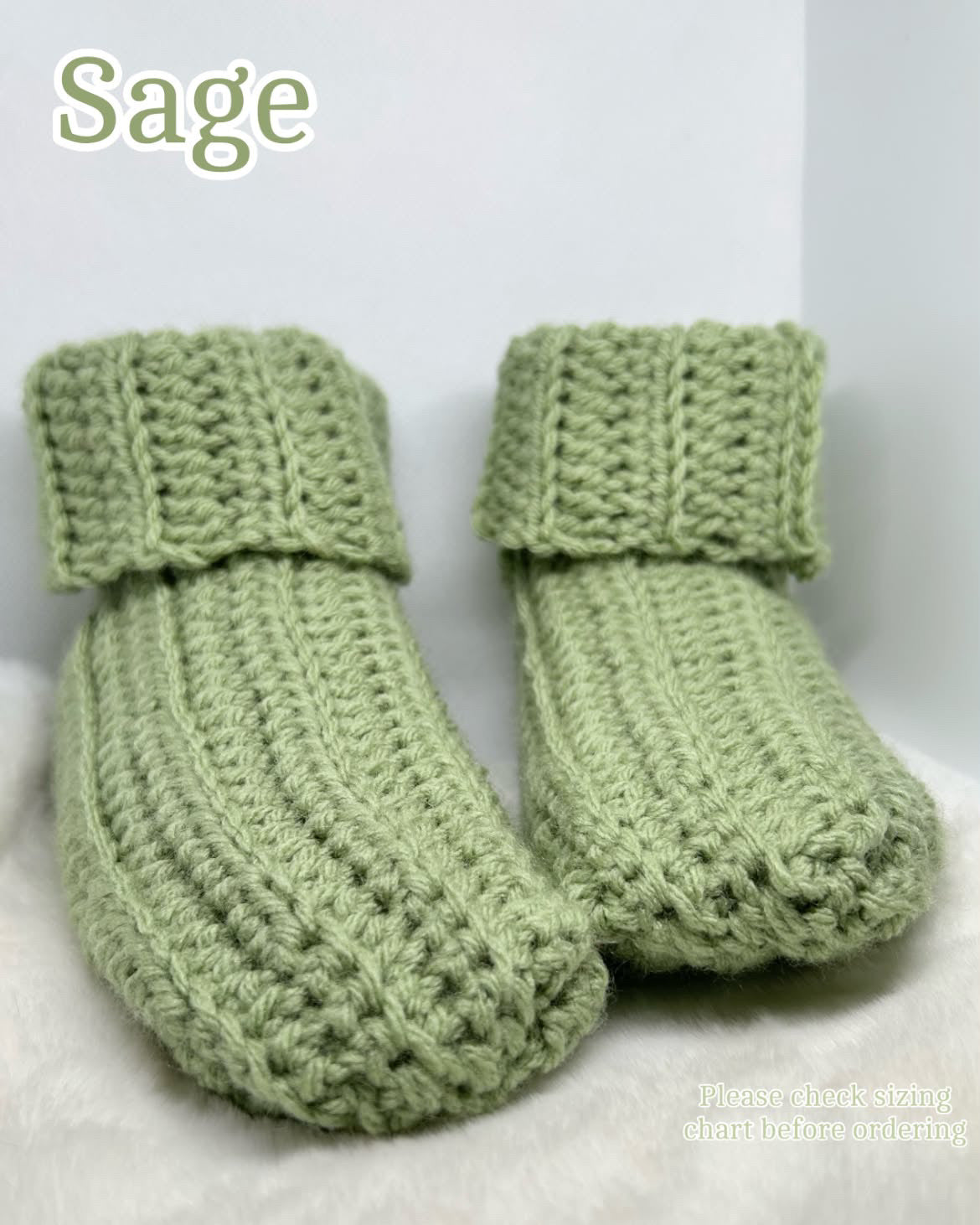 Adult Crochet Booties!