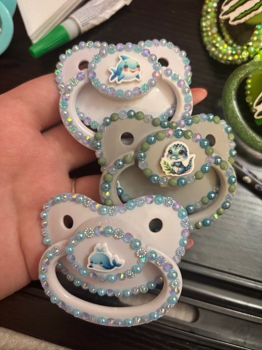 Destash Sea Critters Pacis (Saltwater Croc, Sharkie, Whale)